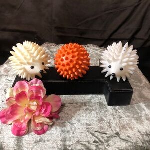 Set of three Kikkerland Hedgehog Dryer Buddies